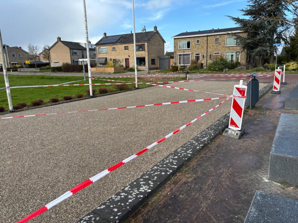 Jeu de boules baan opgeknapt