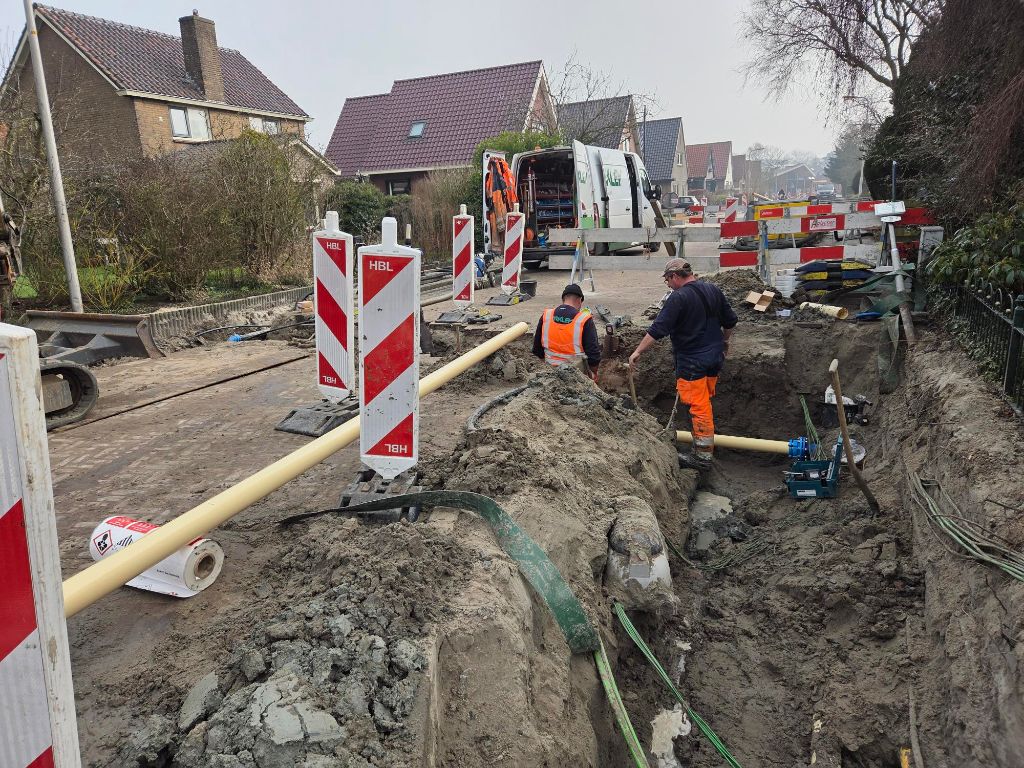 Nieuwe water- en gasbuizen